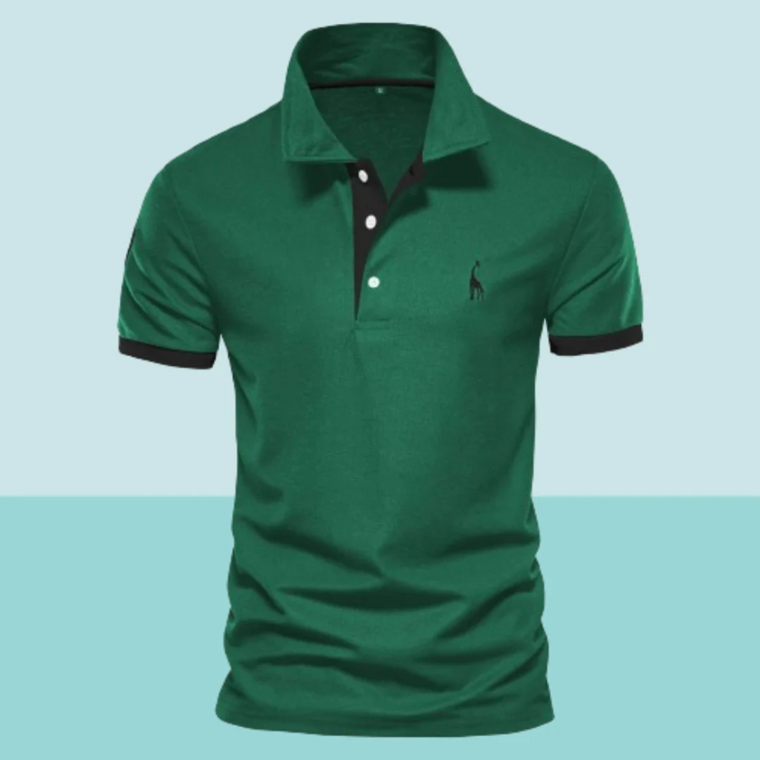 Men's Classic Polo Shirt, Short Sleeve Solid Cotton Smart Casual Polo Regular Fit