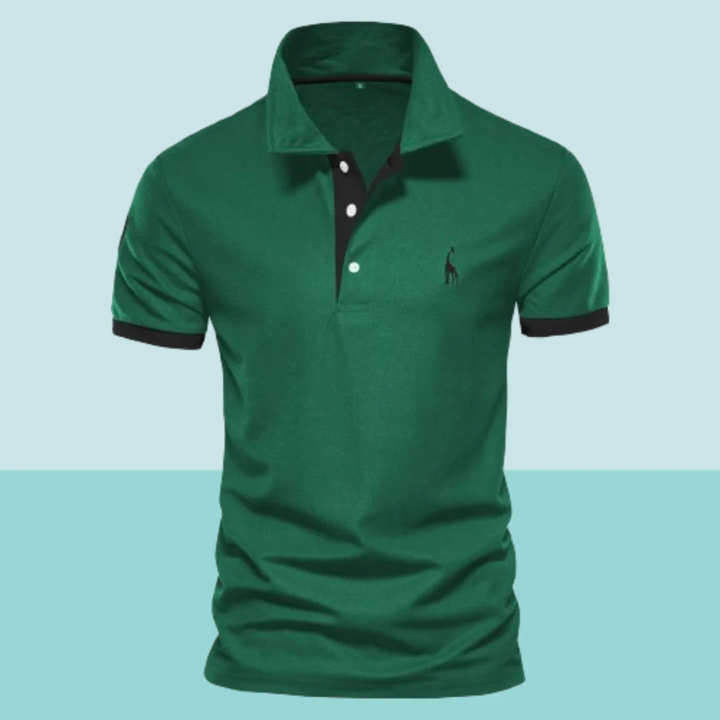 Men's Classic Polo Shirt, Short Sleeve Solid Cotton Smart Casual Polo Regular Fit