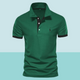 Men's Classic Polo Shirt, Short Sleeve Solid Cotton Smart Casual Polo Regular Fit