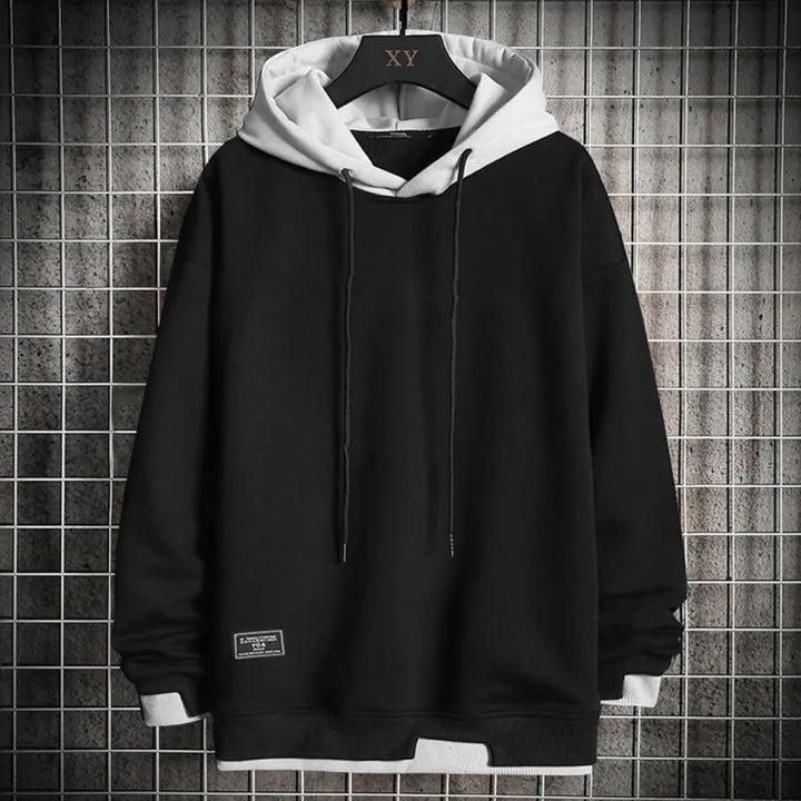 Unisex classic pullover hoodie with drawstring hood and long sleeves