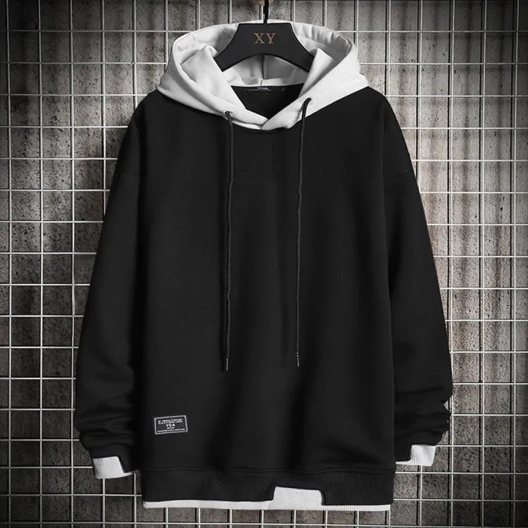 Unisex classic pullover hoodie with drawstring hood and long sleeves