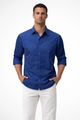 Men's Long Sleeve Casual Shirt, Button-Up Classic Smart Everyday Shirt, Structured Collar