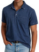 Men's Polo Shirt with Collar, Short Sleeve Solid Cotton Smart Casual Polo Regular Fit