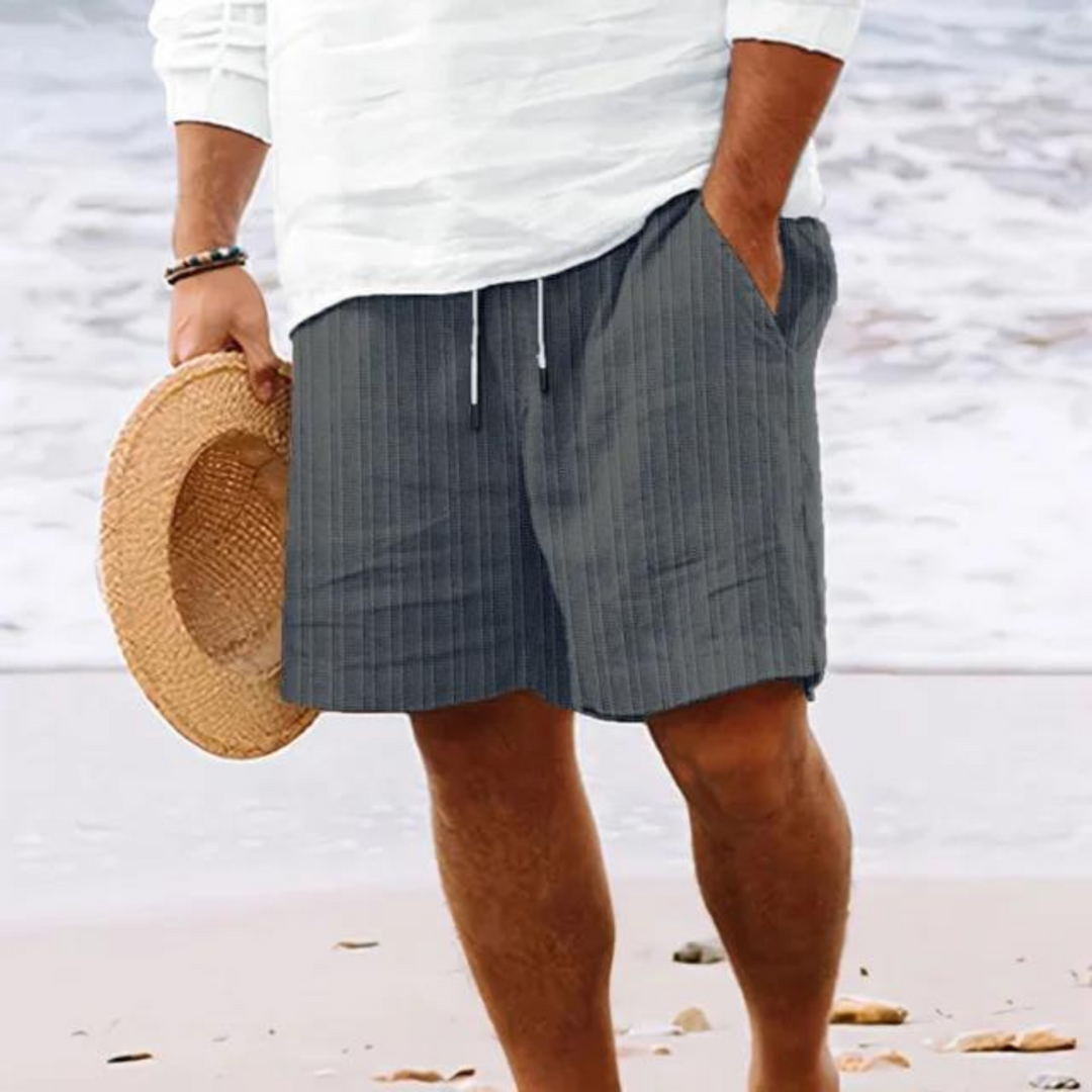 Men's Lightweight Shorts, Elastic Drawstring Waist Breathable Casual Summer Shorts