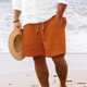Men's Lightweight Shorts, Elastic Drawstring Waist Breathable Casual Summer Shorts