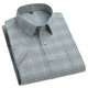 Men's Short Sleeve Cotton Shirt, Slim Fit Breathable Button-Down Casual Summer Shirt