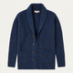 Men's chunky knit shawl collar cardigan