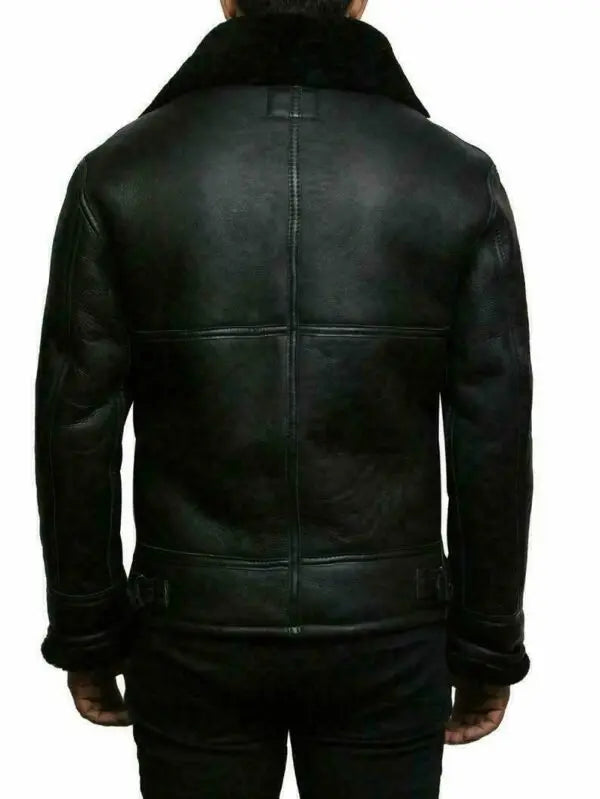 Men's hooded jacket with pile-textured lining, zip front and long sleeves