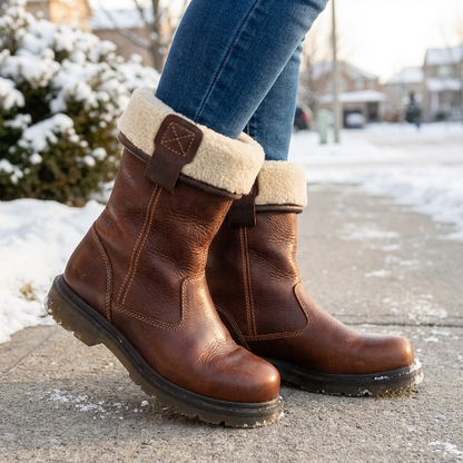 Unisex fur-lined winter boots