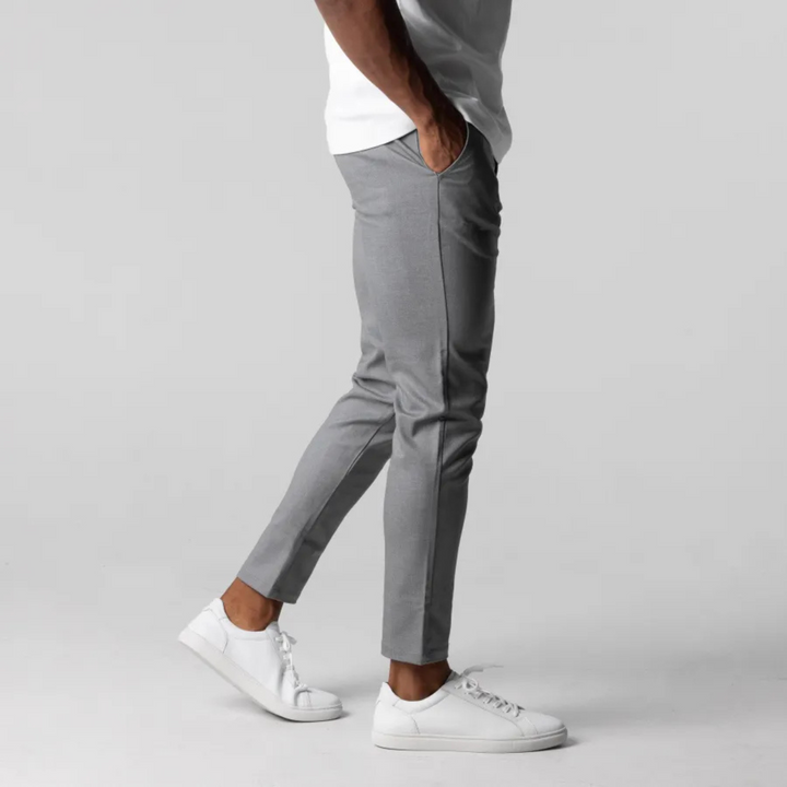 Men's Chino Trousers, Slim Fit Stretch Casual Smart Chinos for Everyday Wear