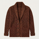 Men's chunky knit shawl collar cardigan