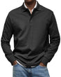Men's Long Sleeve Polo Shirt, Casual Slim Fit Collared Polo for Everyday Wear