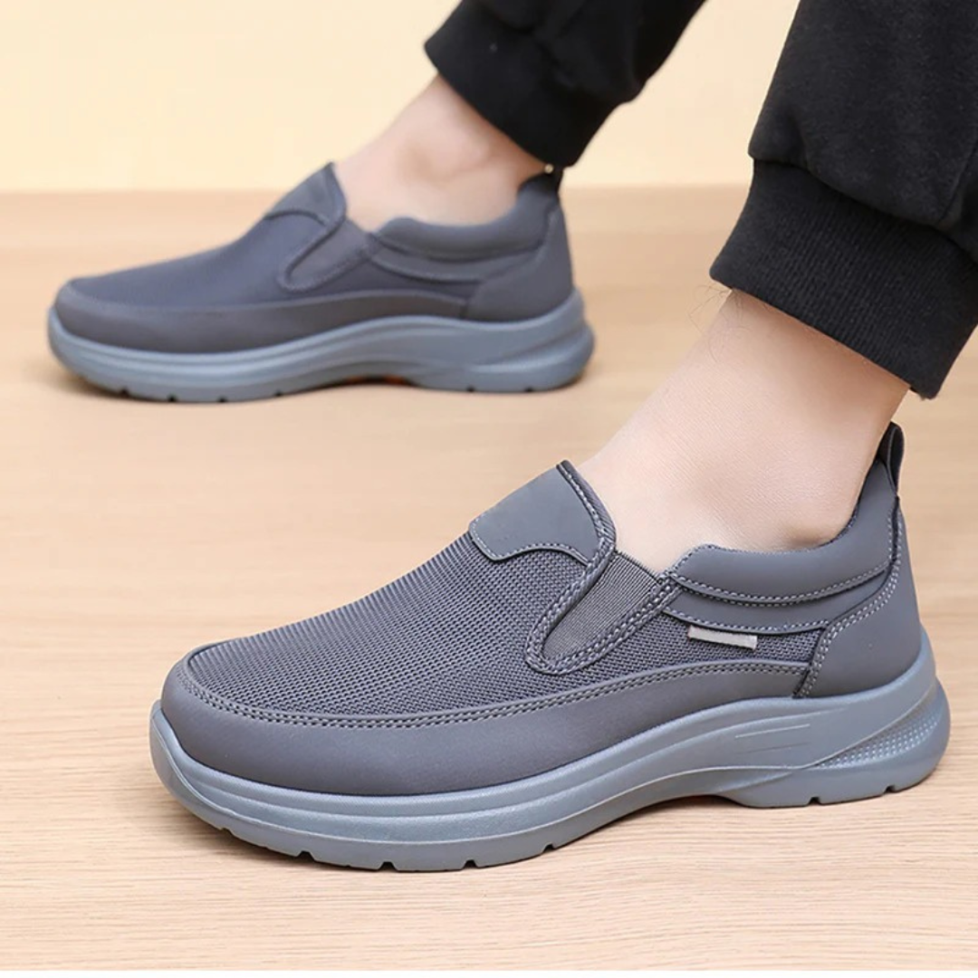 Unisex slip-on trainers with textured upper and thick sole