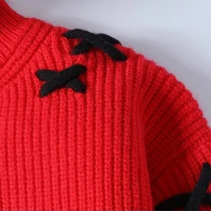 Unisex turtleneck top with a high neckline