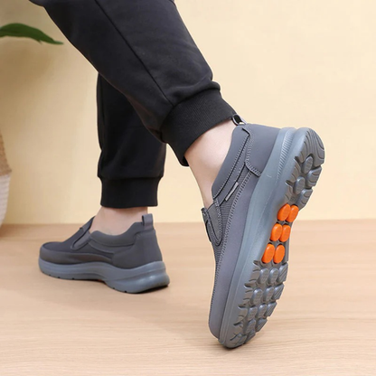 Unisex slip-on trainers with textured upper and thick sole
