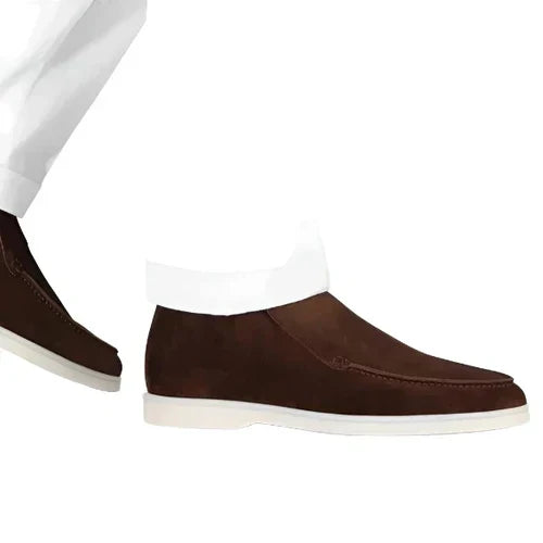 Men's Suede Shoes, Casual Lace-Up Everyday Shoes for Smart Casual Summer Wear