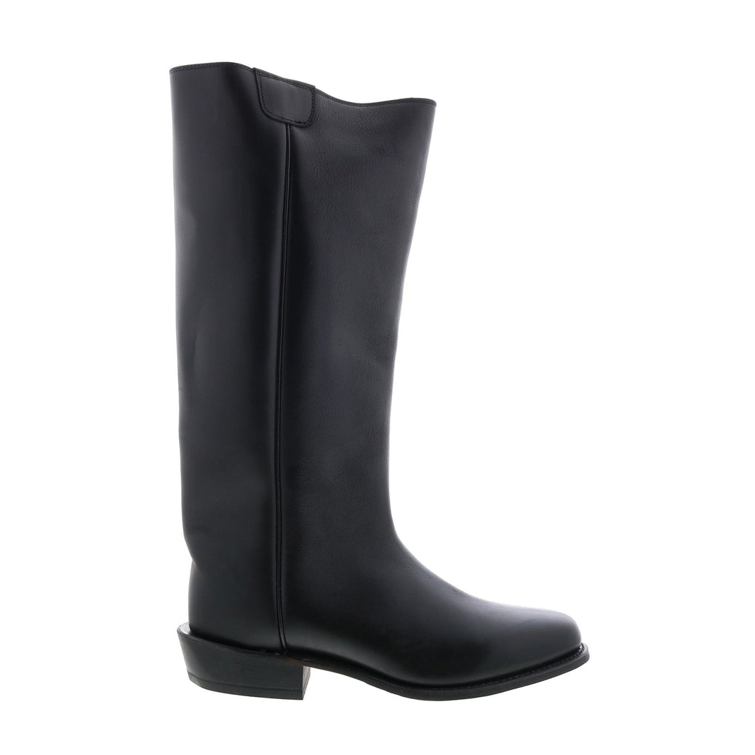 Men's black western cowboy boots