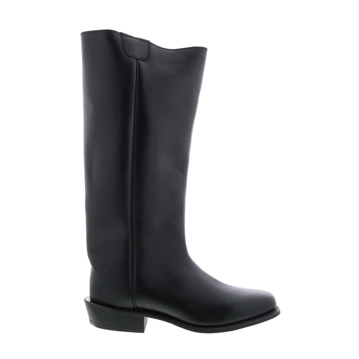 Men's black western cowboy boots