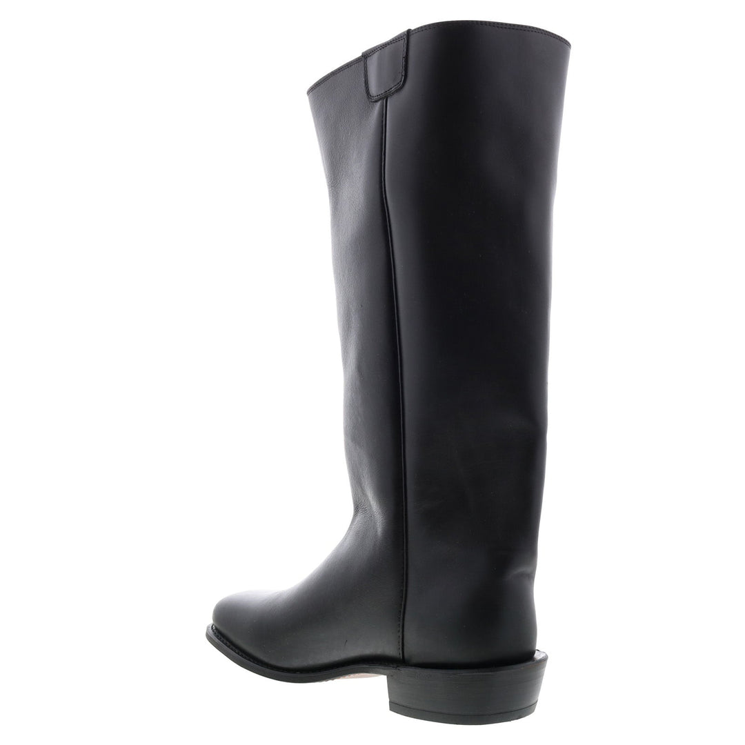 Men's black western cowboy boots