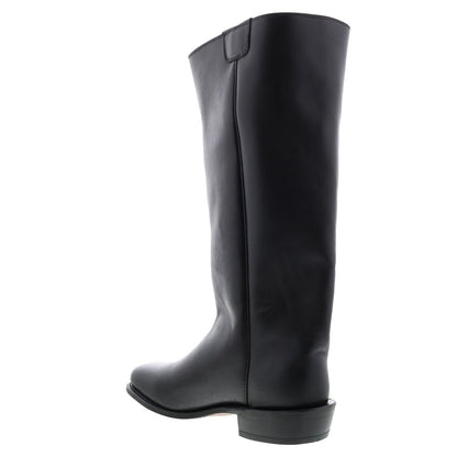 Men's black western cowboy boots