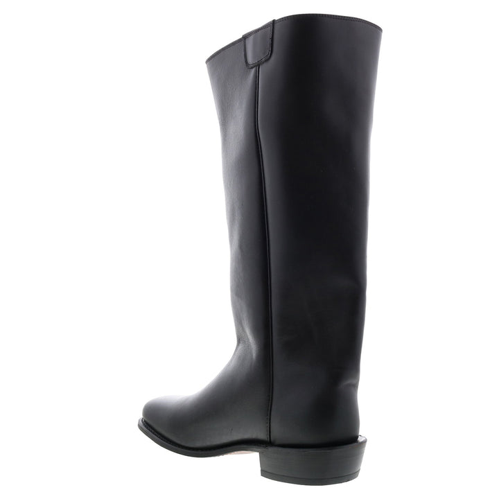 Men's black western cowboy boots