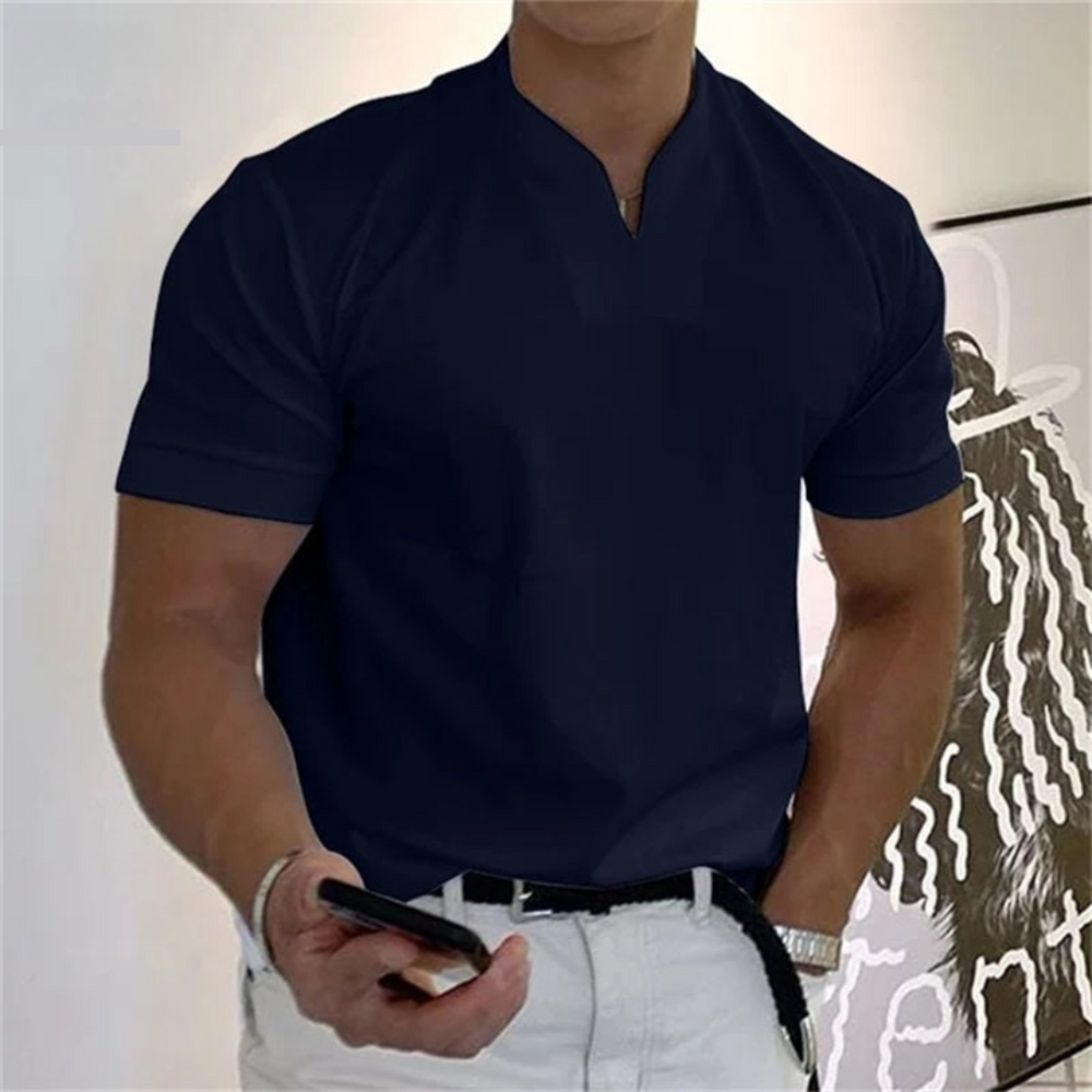 Men's Short Sleeve T-Shirt, Breathable Cotton Crew Neck Casual Everyday Tee Regular Fit