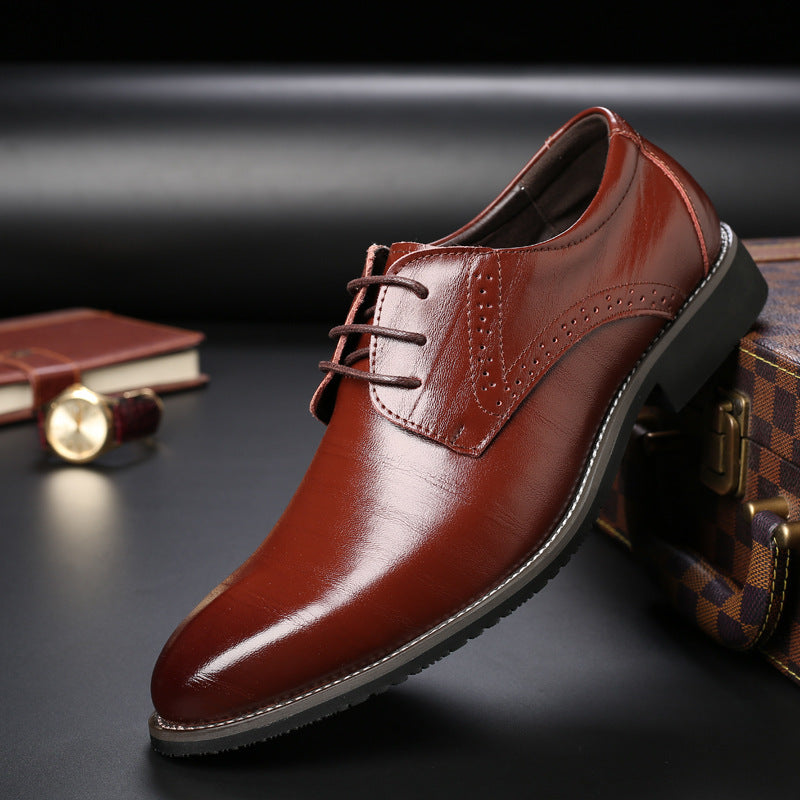 Men's Formal Derby Shoes, Lightweight Lace-Up Smart Dress Shoes for Weddings and Business