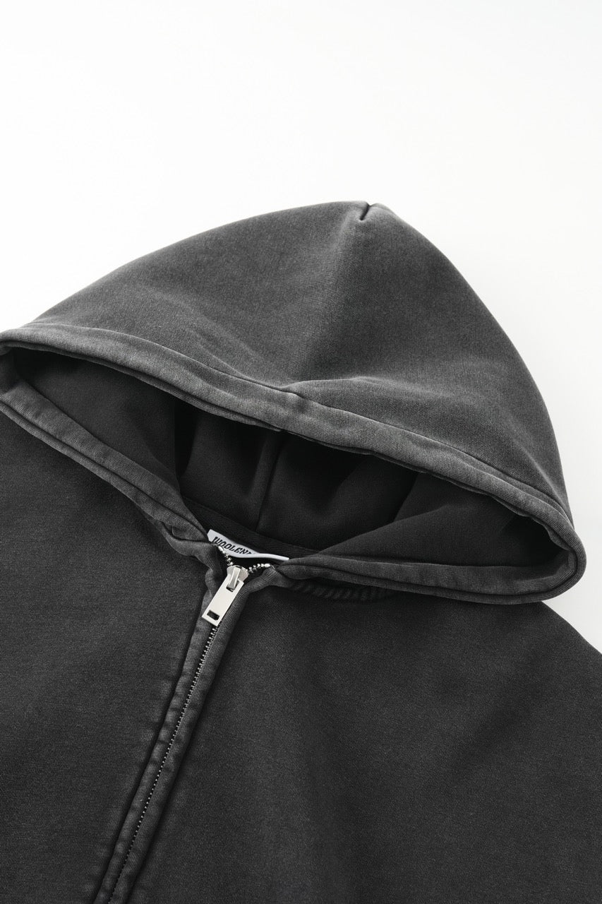 Linden zip jacket with a casual outerwear cut