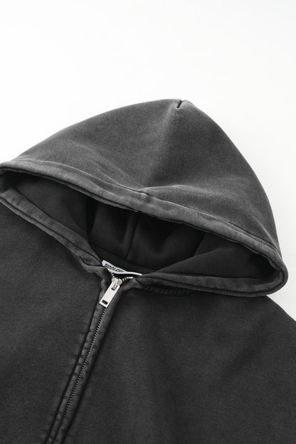 Linden zip jacket with a casual outerwear cut