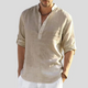 Men's Lightweight Breathable Shirt, Long Sleeve Button-Down Slim Fit Versatile Summer Shirt