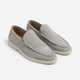 Men's Slip On Loafers, Visible Stitch Contrast Sole Smart Casual Driving Shoes