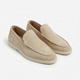 Men's Slip On Loafers, Visible Stitch Contrast Sole Smart Casual Driving Shoes