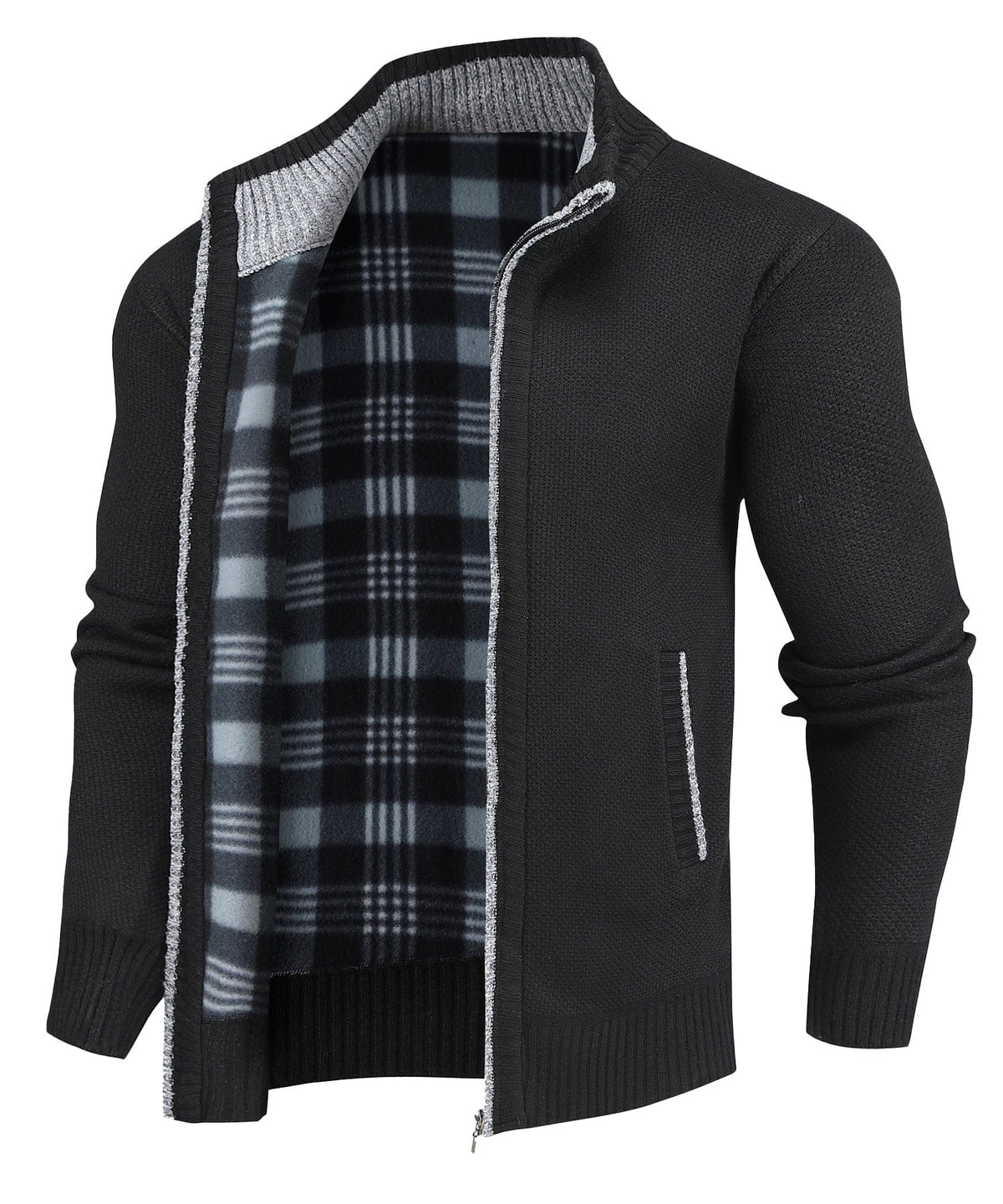 Lined sweater jacket available in five designs