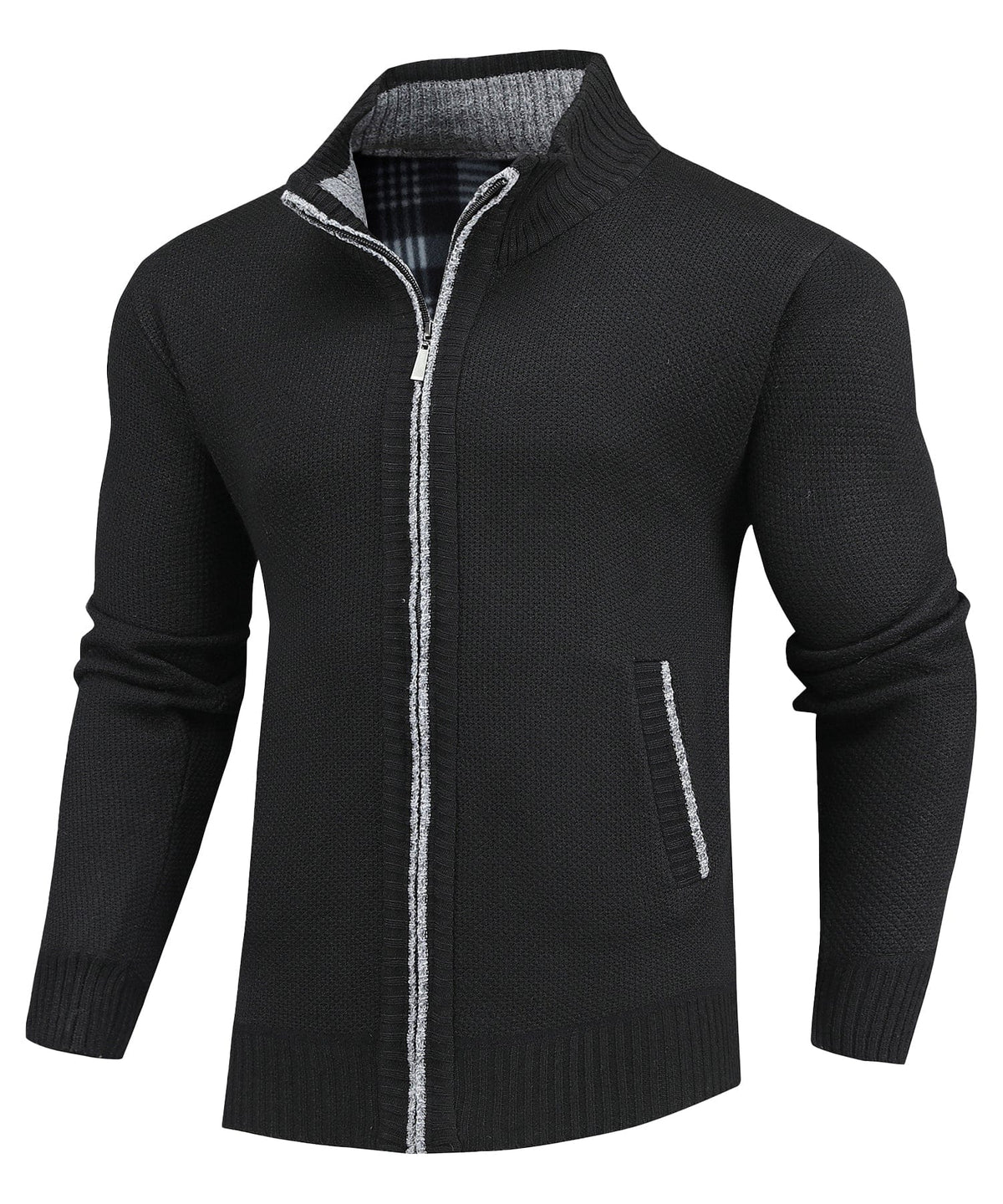 Lined sweater jacket available in five designs