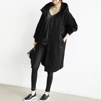Longline trench coat outerwear
