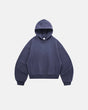 Plain boxy fit hoodie with hood, long sleeves and front kangaroo pocket