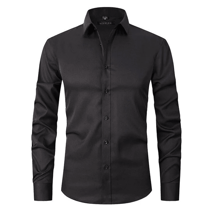 Men's Wrinkle-Free Smart Casual Shirt, Non-Iron Long Sleeve Button-Down for Work