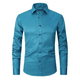 Men's Wrinkle-Free Smart Casual Shirt, Non-Iron Long Sleeve Button-Down for Work