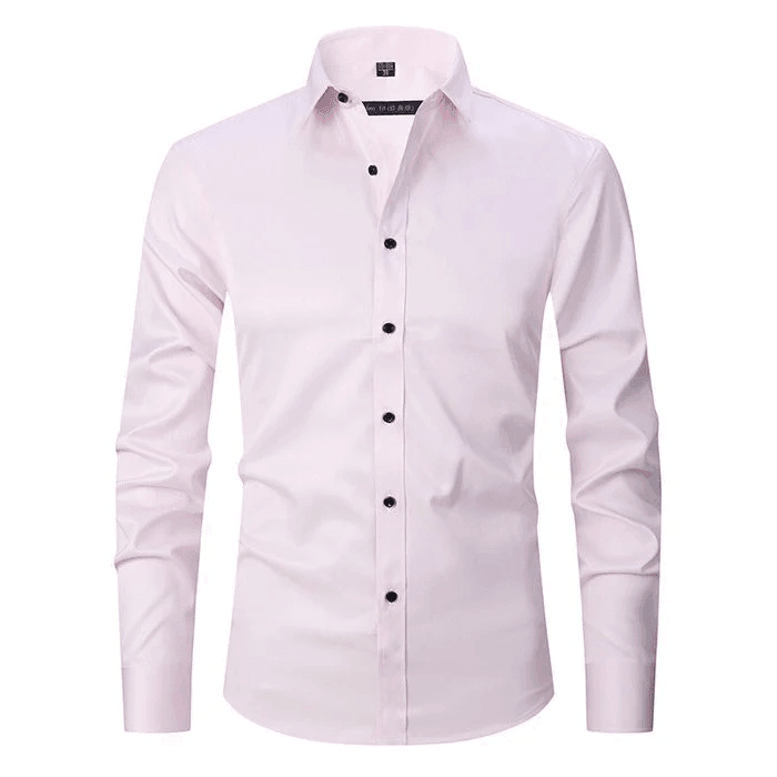 Men's Wrinkle-Free Smart Casual Shirt, Non-Iron Long Sleeve Button-Down for Work
