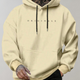 Men's oversize hoodie with drawstring hood and chest text print