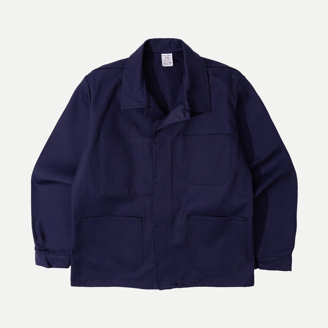 Navy plain casual garment