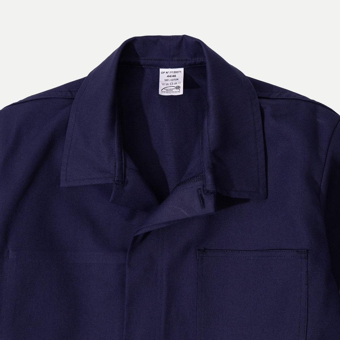 Navy plain casual garment