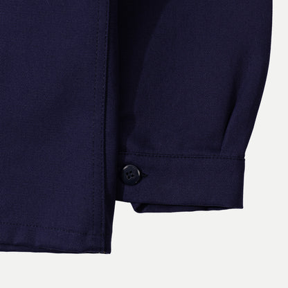 Navy plain casual garment