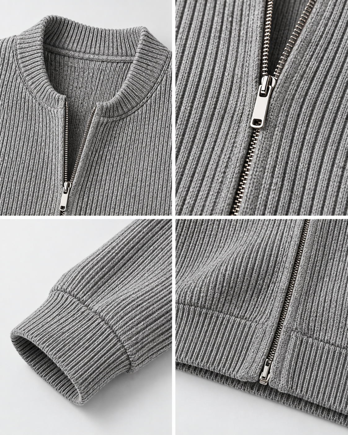 Men's fitted knitted cardigan in a business style