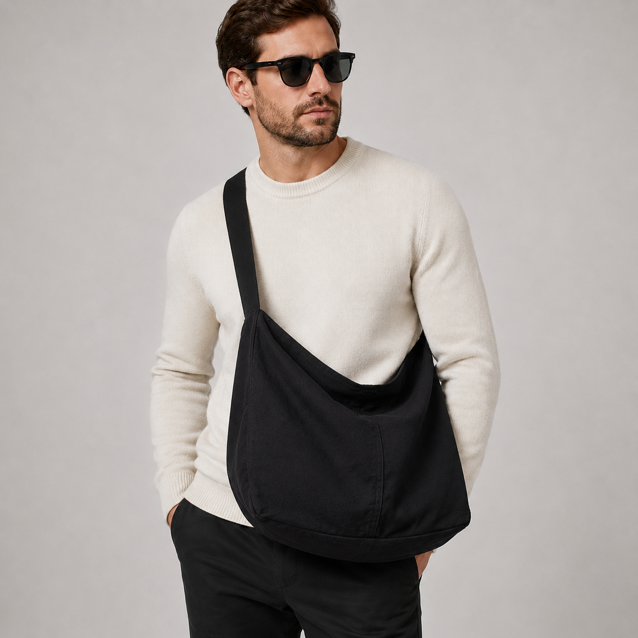 Men's Roomy Crossbody Bag