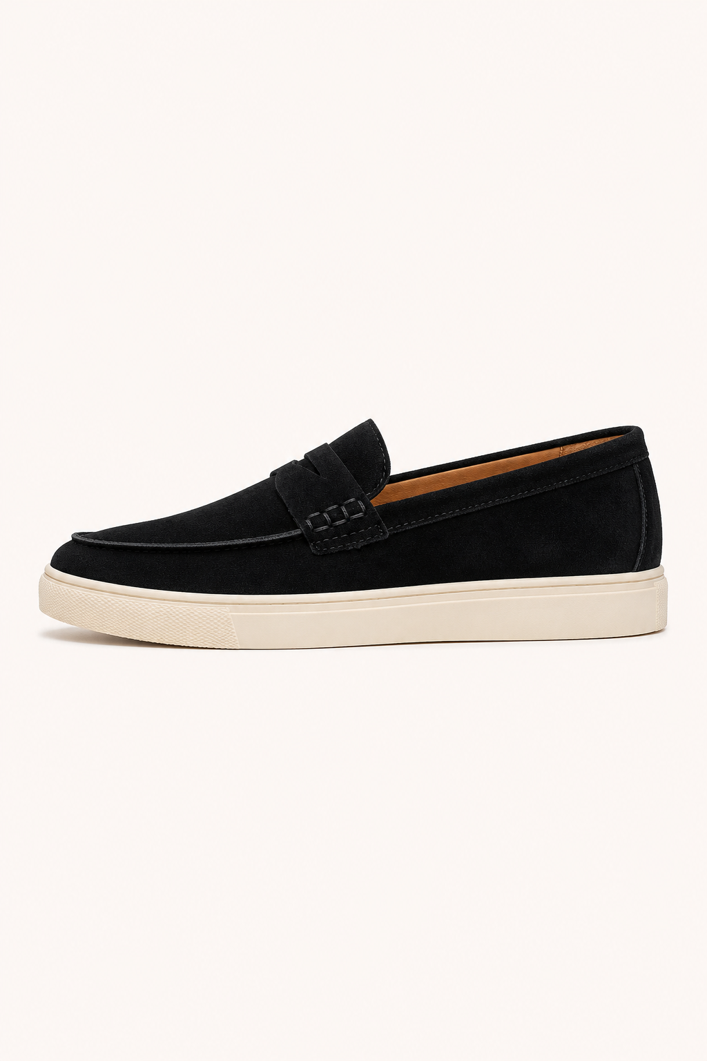 Men's casual slip-on loafers with trainer-style soles