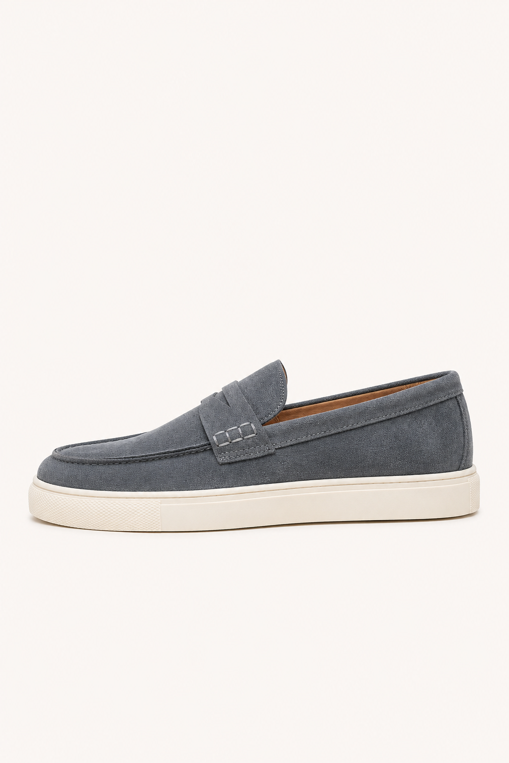 Men's casual slip-on loafers with trainer-style soles
