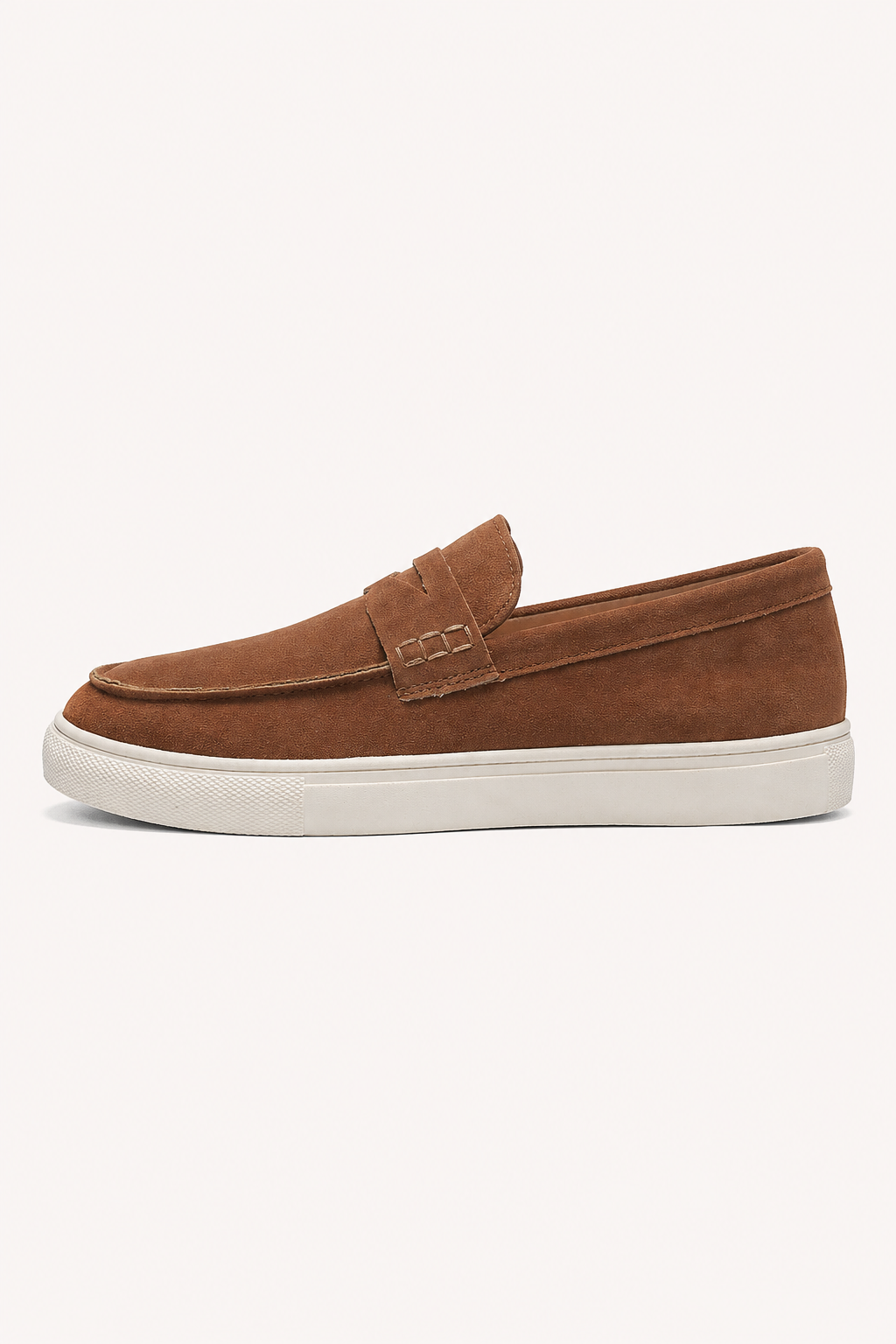 Men's casual slip-on loafers with trainer-style soles