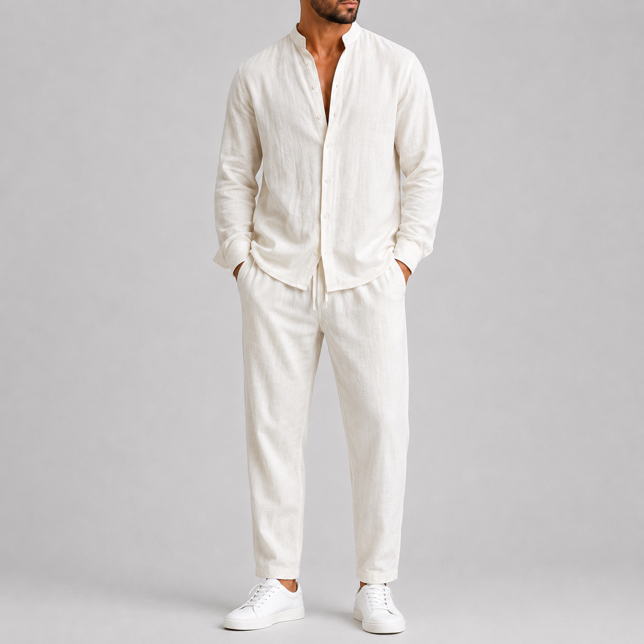 Men's Summer Set with Shirt and Trousers