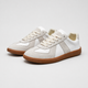 Men's low-top lace-up sneakers with contrast panel detailing